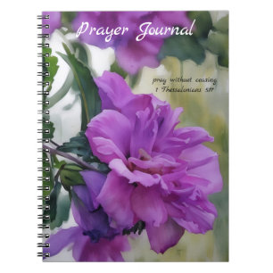 Rose violet de Sharon Flower Art Prayer Journal