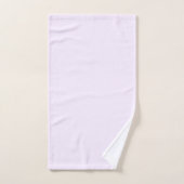 Rose Violet Doux Pâle Blanc Pastel Couleur Uni (Serviette à main)