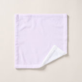 Rose Violet Doux Pâle Blanc Pastel Couleur Uni (Gant de toilette)