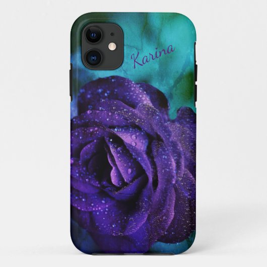 Rose violet Élégant iPhone / coque ipad (Dos)