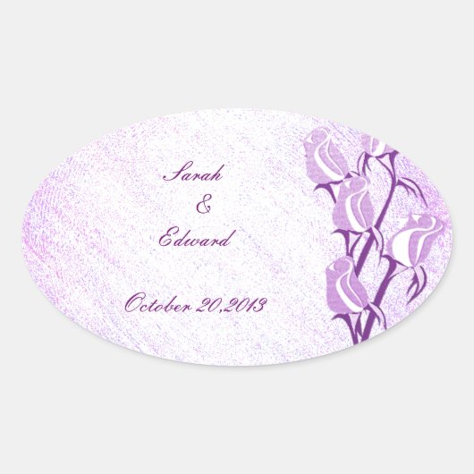 Rose violet Enregistrer les stickers Date (Devant)