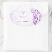 Rose violet Enregistrer les stickers Date (Sac)