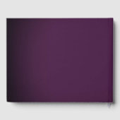 Rose violet Floral Swirl Quinceanera Or (Verso)