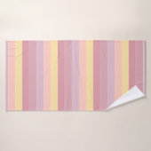 Rose violet Jaune moderne Elégant Modèle Motif (Serviette de bain)