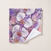 Rose violet mignon orchidée couleur de l'aquarelle (Gant de toilette)