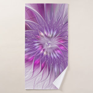 Rose violet passion Fleur Art Abstrait Fractal