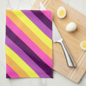 Rose Violet Retro Grilles Cuisine Serviette (Quart Plié)