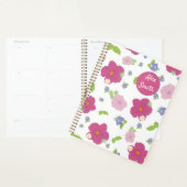 Rose violet vert Fleurs bleues Flore motif (Devant avec enveloppe)