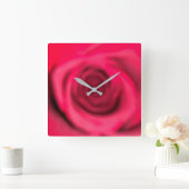 Rose Wall Clock Vierkante Klok (Huis)