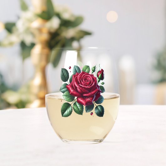 Rose Wijnglas Zonder Voet (Insitu (Huwelijk))