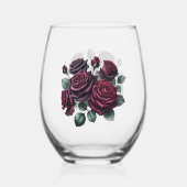 Rose Wijnglas Zonder Voet (Voorkant)