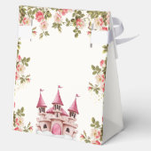 Rose Wildflower Fairytale Castle Baby Shower Bedankdoosjes (Achterkant)