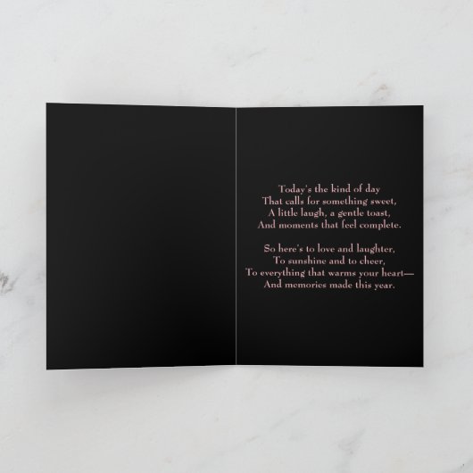 Rose Wine Pattern Kaart (Binnen)