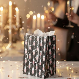 Rose Wine Pattern Medium Cadeauzakje