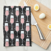 Rose Wine Pattern Theedoek (Quarter Fold)