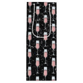 Rose Wine Pattern Wijn Cadeautas (Voorkant)