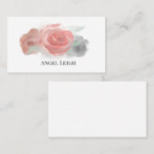 Rose, Yoga, Spirituel, Conseil, Carte de visite (Devant / Derrière)