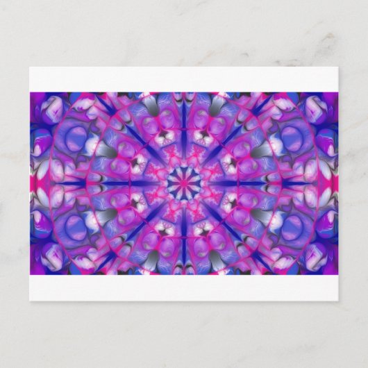 roseandbluemandala briefkaart (Voorkant)