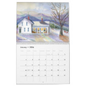 Roseann Meserve Maine Waterverf Agenda Kalender (Jan 2026)