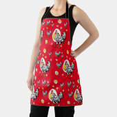Roseanne Chicken - Funny Roseanne Rooster and Egg Schort (Insitu)