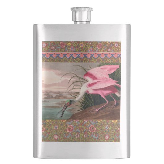 Roseate Spoonbill Audubon Bird Wildlife Heupfles (Voorkant)