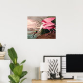 Roseate Spoonbill Audubon Bird Wildlife Poster (Thuiskantoor)