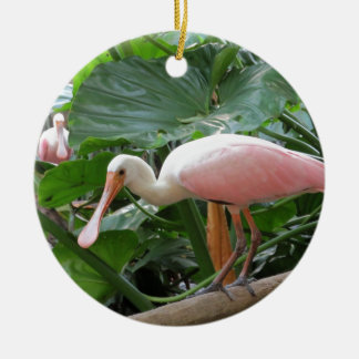 Roseate Spoonbill Bird Keramisch Ornament