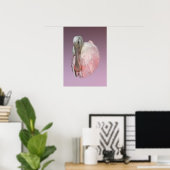Roseate Spoonbill Bird Poster (Thuiskantoor)