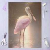 Roseate Spoonbill Decoupage Tissuepapier (Craft)
