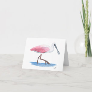 Roseate Spoonbill Notitiekaartje
