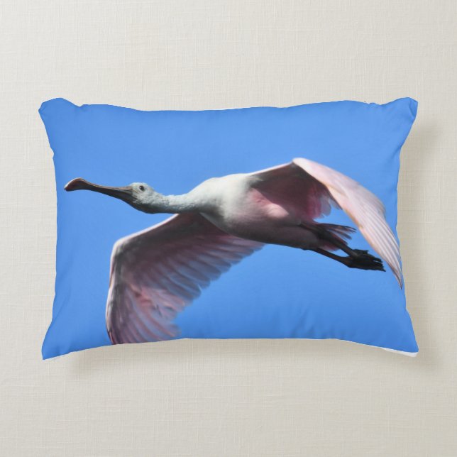 Roseate Spoonbill Pillow Accent Kussen (Voorkant)