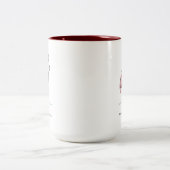 Roseate Spoonbill Two-Tone Coffee Mok (Center)