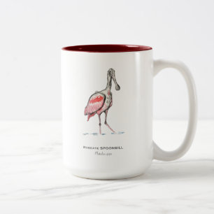 Roseate Spoonbill Two-Tone Coffee Mok