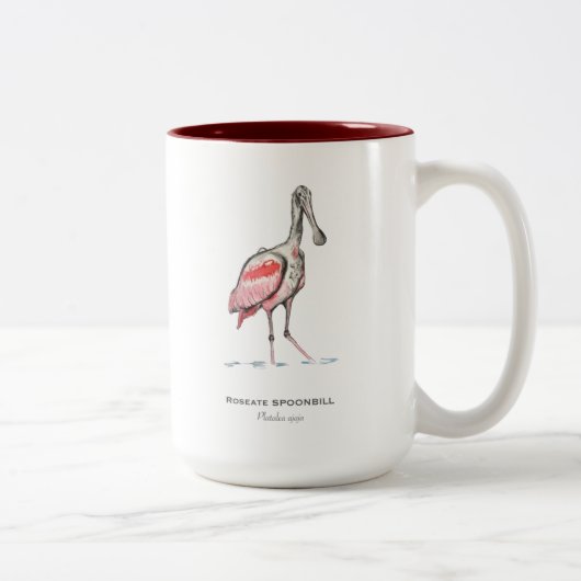 Roseate Spoonbill Two-Tone Coffee Mok (Rechts)
