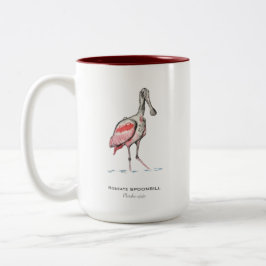 Roseate Spoonbill Two-Tone Coffee Mok