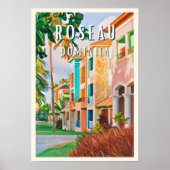 Roseau, de tropische stad Dominique Poster (Voorkant)