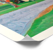 Roseau, de tropische stad Dominique Poster (Hoek)