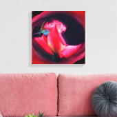 Rosebud Abstracte Floral Canvas Afdruk (Insitu (Woonkamer))