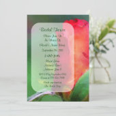 Rosebud Aquarelle rouge Invitation de Fêtes des ma (Debout devant)