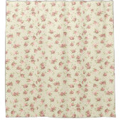 Rosebud Bloem Patroon Douchegordijn (Voorkant)