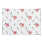 Rosebud Bloom Pillow Cases Double-Sided Floral Kussensloop (Achterkant-Rechts)