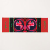 Rosebud Floral Abstracte kunst op maat Yogamat (Voorkant (horizontaal))