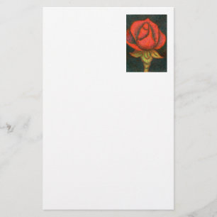 "Rosebud" Floral Stationery Briefpapier