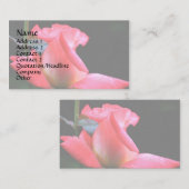  Rosebud Floral Visitekaartje (Voorkant / Achterkant)