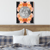 Rosebud Flower Tinted Creëer Uw eigen foto Canvas Afdruk (Insitu (Slaapkamer))