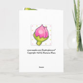 Rosebud Joy dots Carte Anniversaire (Dos)