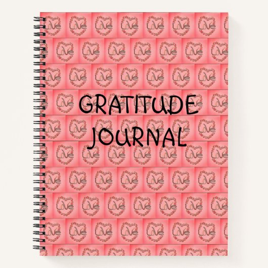 Rosebud Love Gratitude Journal (Devant)