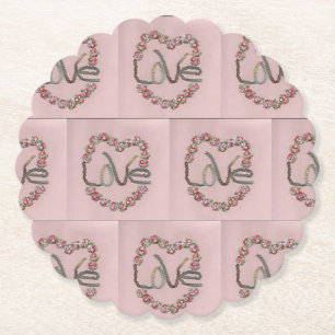 Rosebud Love Kartonnen Onderzetters
