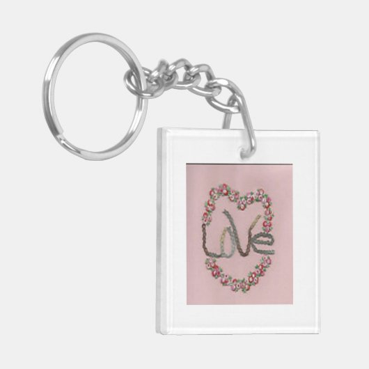 Rosebud Love Sleutelhanger (Voorkant Links)