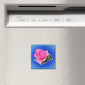 Rosebud rose Pop out Floral Magnet (In Situ (Lave-vaisselle))